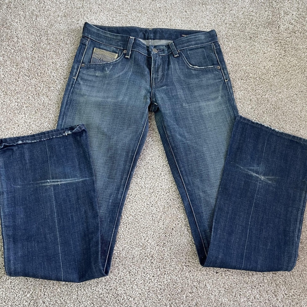 R By Jerome Dahan Bootcut Jeans Womens 28 Medium Wash Blue Regular Fit Denim